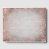 Livre D'or Rose Gold Starfish Plage tropicale Mariage (Verso)