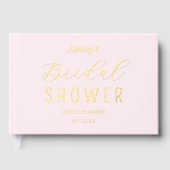 Livre d'or rose jaune Fête des mariées (Recto)