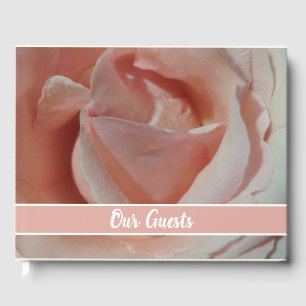 Livre d'or rose mariage