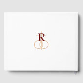 Livre D'or Rose-Mariage monogramme (Verso)