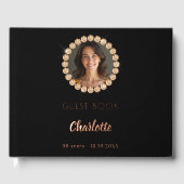 Livre d'or rose noir diamants photo (Recto)