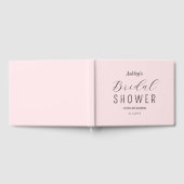 Livre D'or Rose Pâle Élégant Shower de Mariée (Complet)