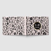 Livre D'or Rose pâle | Noir | Mariage or (Complet)