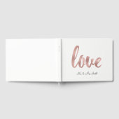 Livre d'or rose, police de feuille (Complet)