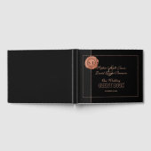 Livre D'or Rose romantique Parties scintillant or Monogramme (Complet)