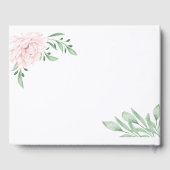 Livre D'or Rose rose Eucalyptus 25e anniversaire Mariage (Verso)