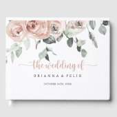 Livre D'or Rose rose rose classique Mariage (Recto)