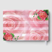 Livre D'or Rose victorien Dusty Floral Mariage (Verso)