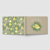 Livre D'or Rose Vintage Jaune Élégant Mariage (Complet)