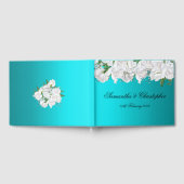 Livre D'or Roses blanches et Mariage d'aqua brillant (Complet)