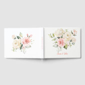 Livre D'or Roses blanches roses Hydrangées blanches Mariage d (Complet)