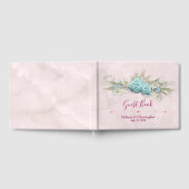 Livre D'or Roses bleus et Mariage de bouquet floral de la Cou (Complet)