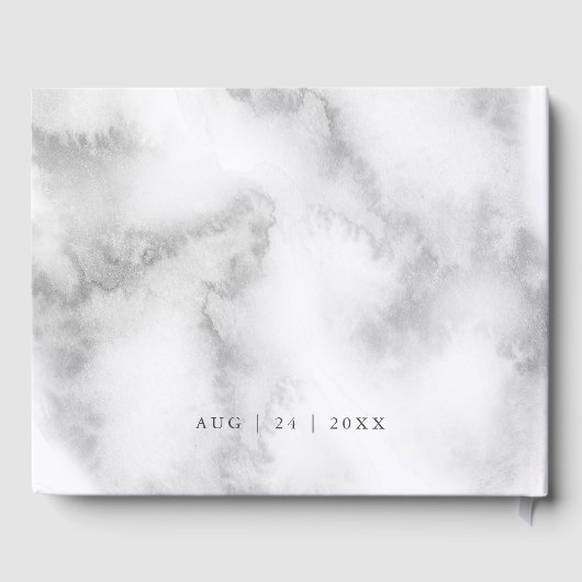 Livre D'or Roses roses rose Aquarelle en eau douce BarefootBr (Verso)