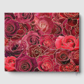 Livre D'or Roses rouges, Blanc, Quinceañera Libro de Firmas (Verso)