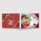 Livre D'or Roses rouges Floral Charro Bottes Quinceanera Phot (Complet)