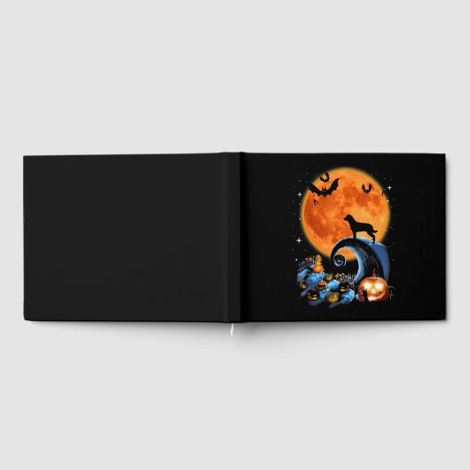 Livre D'or rottweiler chien lune citrouille halloween costume (Complet)