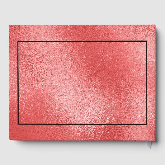 Livre D'or Rouge Chimmering texture irisée (Verso)