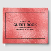 Livre D'or Rouge Chimmering texture irisée (Recto)