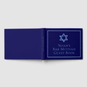Livre D'or Royal Blue Bar Mitzvah Party Star de David (Complet)
