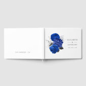 Livre D'or Royal Blue et Silver Floral Mariage (Complet)