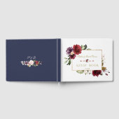 Livre D'or Royal Bourgogne Blush Flowers Mariage or (Complet)