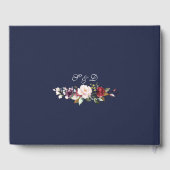 Livre D'or Royal Bourgogne Blush Flowers Mariage or (Verso)
