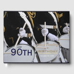 Livre D'or Royal British Band 90th Birthday Celebration GB<br><div class="desc">Le Royal British Legion Band. Conception d'un livre d'or à couverture rigide avec des textes pour la célébration du 90e anniversaire à la personnaliser. Vous pouvez facilement modifier le texte (couleur,  police,  taille et position) en cliquant sur le bouton personnaliser. Disponible en carnet spiral aussi. Invitation d'anniversaire correspondant.</div>