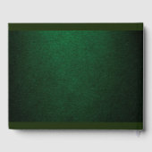 Livre D'or Royal Dark Green & Gold Mariage (Verso)