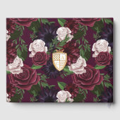 Livre D'or Royal Muse Médiéval Imaginaire Plum Floral Mariage (Verso)