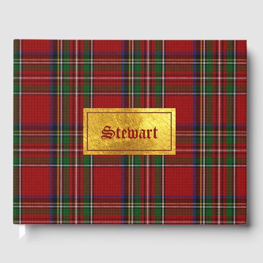 Livre D'or Royal Stewart Plaid Guest Book (Recto)