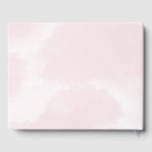 Livre D'or Russe Aquarelle rose et gris Mariage Peony (Verso)