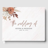 Livre D'or Russe Automne Terracotta Boho Mariage (Recto)