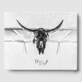 Livre D'or Russe Blanc Noir Vache Occidental Mariage crâne (Verso)