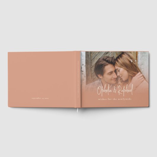Livre D'or Russe Photo Overlay Script Terracotta (Complet)