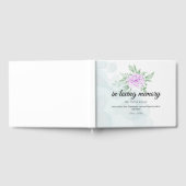 Livre D'or Russe violet Rose Eucalyptus Funeral Invité (Complet)