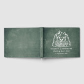 Livre D'or Rustic Adventure commence Green Chalkboard Mariage (Complet)