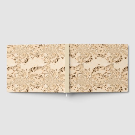 Livre D'or Rustic Antique Musical Notes (Complet)