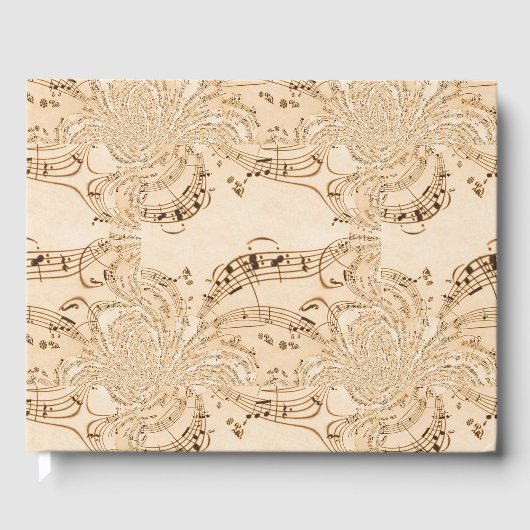 Livre D'or Rustic Antique Musical Notes (Recto)