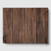 Livre D'or Rustic Barn Wood (Verso)