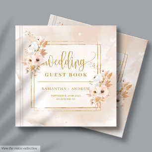 Livre d'or Rustic Blush Pink Mariage de automne