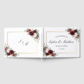 Livre D'or Rustic Burgundy Blush Floral Greenery Wedding (Complet)