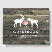 Livre D'or Rustic Country Buck et Doe Mariage (Recto)