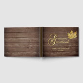 Livre D'or Rustic Country Gold Leaf Automne Mariage Automne (Complet)