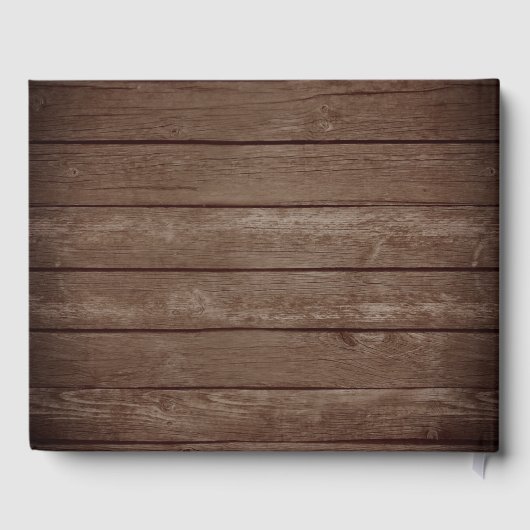 Livre D'or Rustic Country Gold Leaf Automne Mariage Automne (Verso)