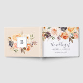 Livre D'or Rustic Earth Florals Monogramme Mariage arrière (Complet)