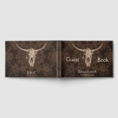 Livre D'or Rustic Elegant Wedding Brown Western Bull Skull (Complet)
