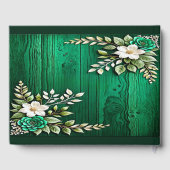Livre D'or Rustic Emerald Green Mariage (Verso)