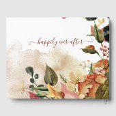 Livre D'or Rustic Fall Floral Mariage (Verso)