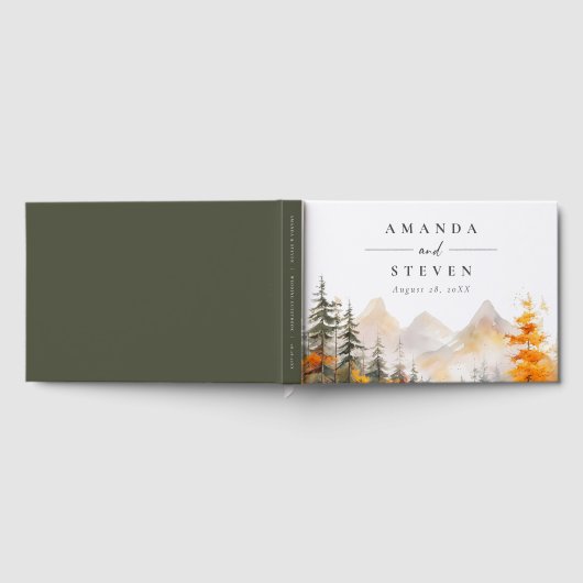 Livre D'or Rustic Fall Mountain Pine Forest Wedding (Complet)