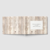 Livre D'or Rustic Faux Wood Cream White Wedding (Complet)